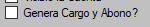 1. Genera Cargo y Abono?