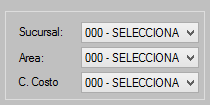 14. Sucursal/Área/C.Costo