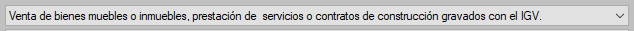 1. Tipo de Operación