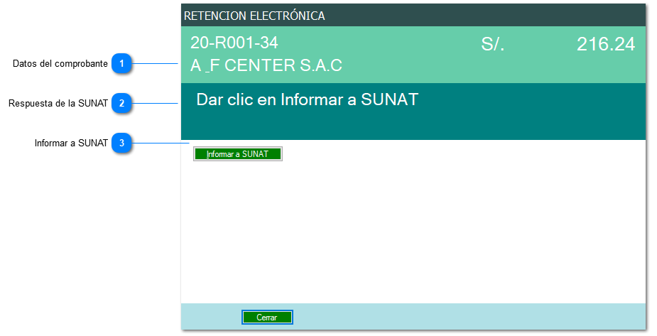 Informar CRE a la SUNAT