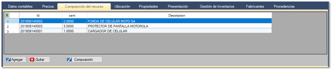 Kit de producto