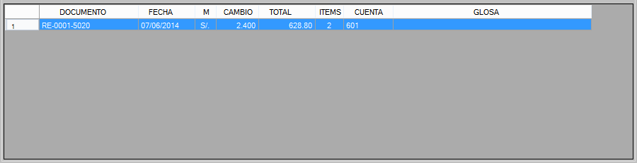 3. Lista de documentos